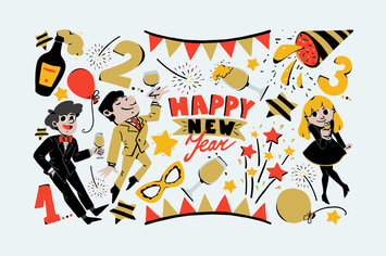 New Year Joy Clipart