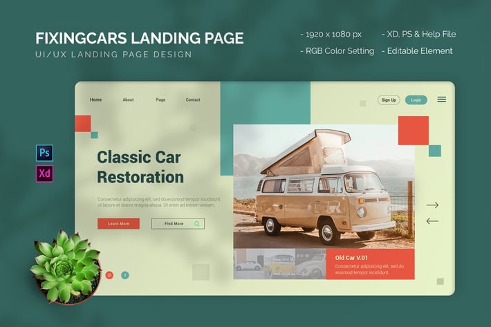 Fixingcars - Landing Page
