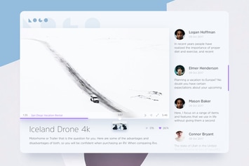 Light Video Player - Web Template