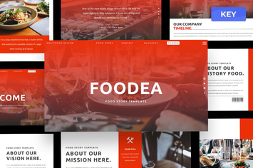 Foodea - Food Keynote Presentation Template