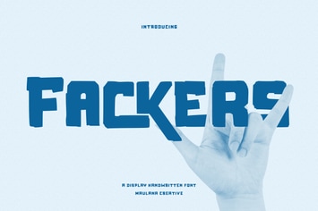 Fackers Handwritten Display Font