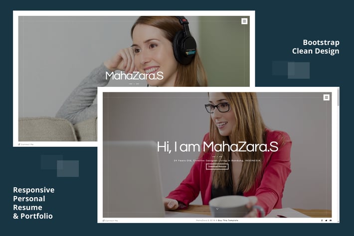 MahaZara.S HTML Personal Resume and Portfolio