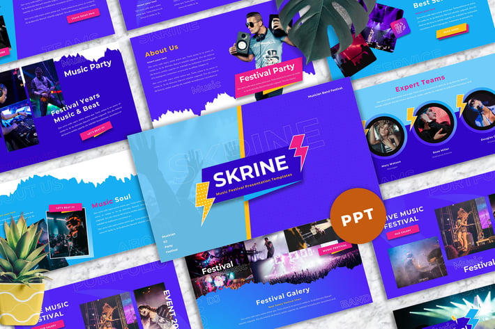 Skrine - Music Festival Powerpoint Templates