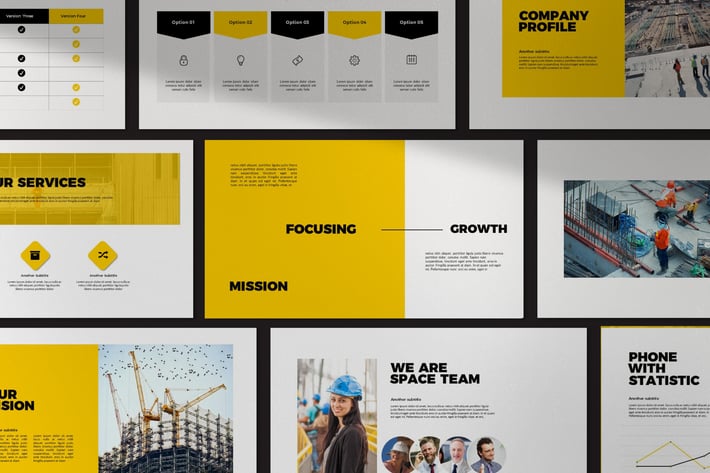 Space Construction - Business Marketing Powerpoint