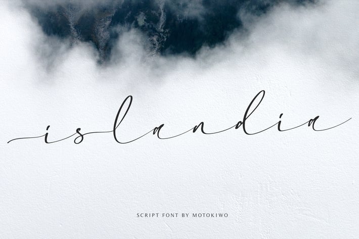 Islandia - Simple Script Font