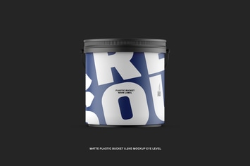 Matte Plastic Bucket 5.2Kg Eye Level