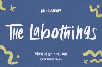 The Labothings - playful and fun font