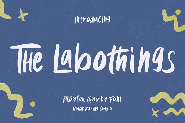 The Labothings - playful and fun font