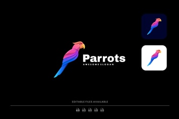 Parrot Gradient Colorful Logo