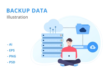 Backup Data Illustration