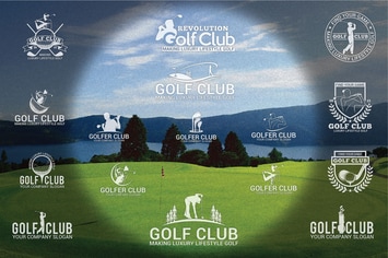 Golf Badges-Stickers & Logos