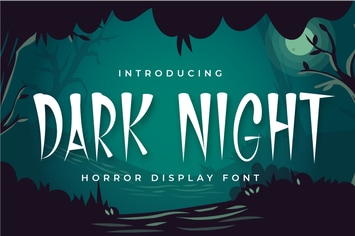 Dark Night - Horror Display Font