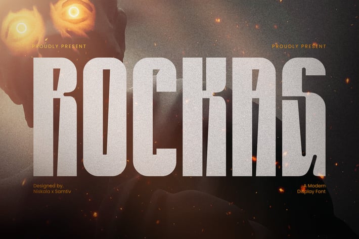 Rockas - A Modern Sport Display Font