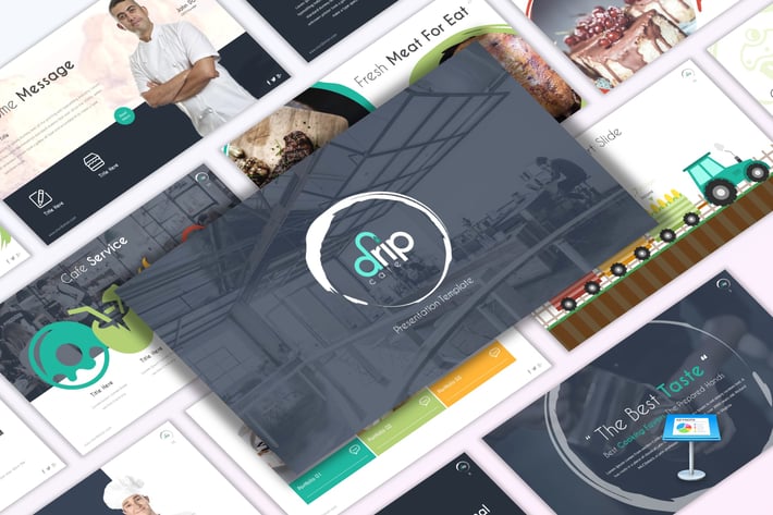 Drip Cafe - Restaurant Keynote Template