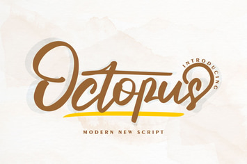 Octopus | Modern New Script