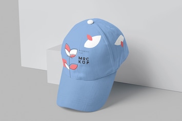 5 Baseball Cap Mockups - V1