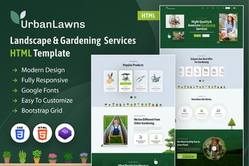 Urban Lawns | Gardening HTML Template