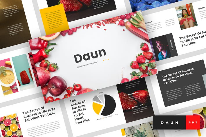 Daun - Food PowerPoint Template