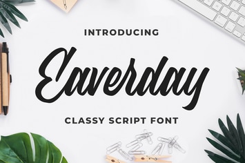 Eaverday - Classy Script Font