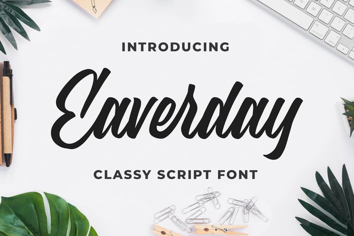 Eaverday - Classy Script Font
