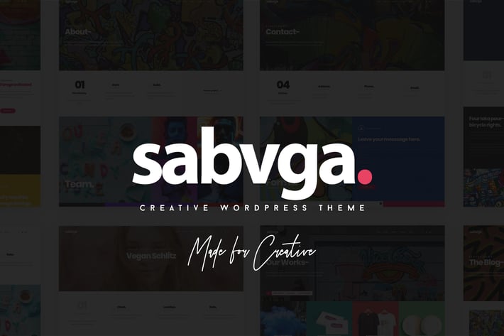 Sabvga - Modern & Creative Portfolio Theme