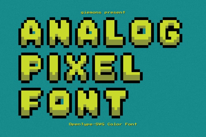 Analog Pixel - SVG Font
