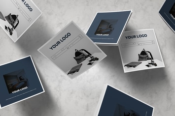 Gradient Square Brochure Template