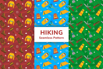 Hiking Seamless Pattern