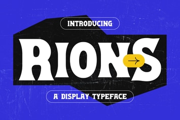 Rions Bold Display Typeface - ZD