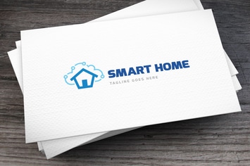 Smart Home Logo Template