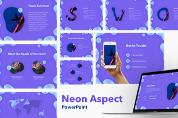 Neon Aspect PowerPoint Template