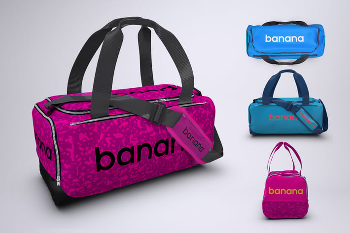 Sports Bag or Gym Duffel Bag Mock-Up