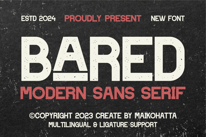 Bared - Modern Sans Serif 