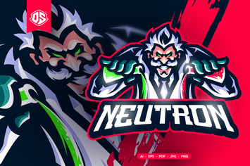 Scientist Esport Mascot Logo