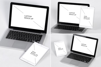 Laptop and Tablet Mock Up