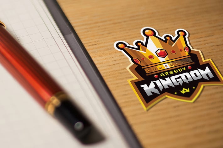 Sticker Logo Template - PSD Mockup