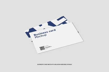 45 Degree Double Business Card 8.9x5.6cm