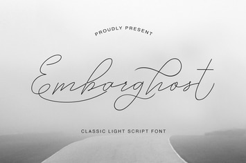 Embarghost - Classic Light Script Font