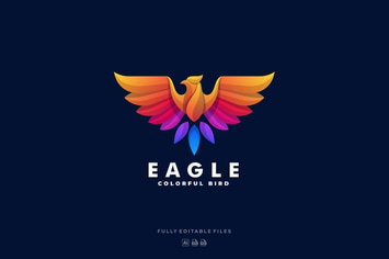 Eagle Gradient Colorful Logo
