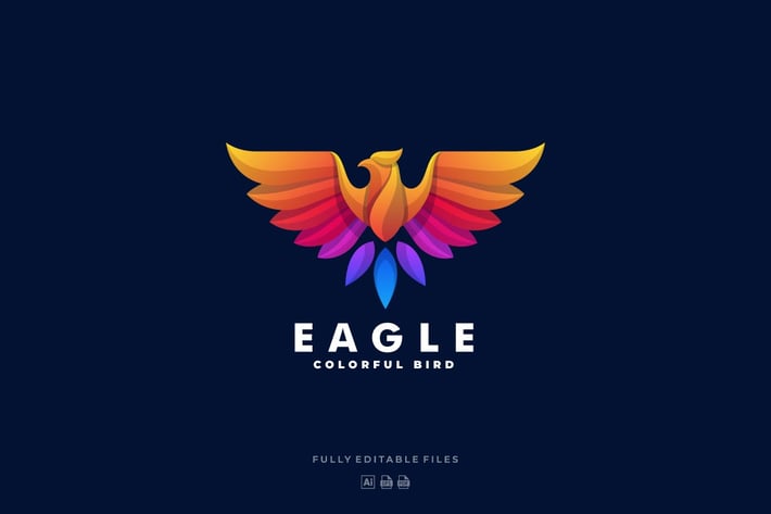 Eagle Gradient Colorful Logo