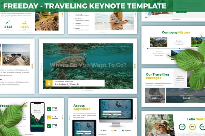 Freeday - Traveling Keynote Template