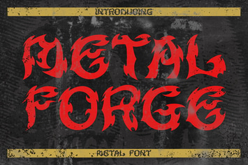 Metal Forge - Metal Font