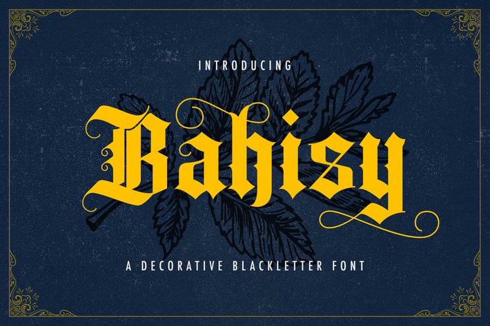 Bahisy - Blackletter Font