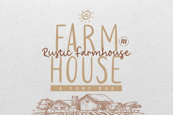 Rustic Farmhouse - An Aesthetic Font Duo