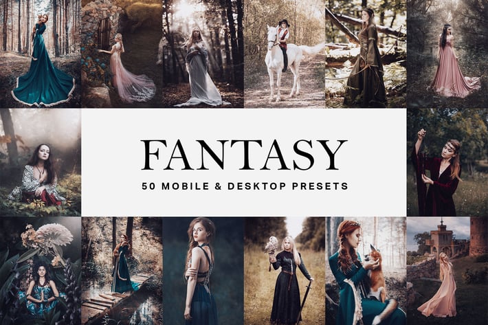 50 Fantasy Lightroom Presets and LUTs