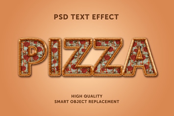 Pizza text effect