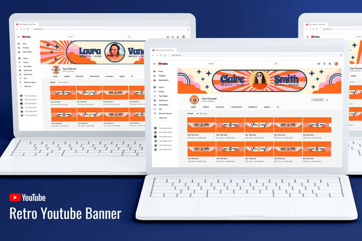 Youtube Channel Art - Retro