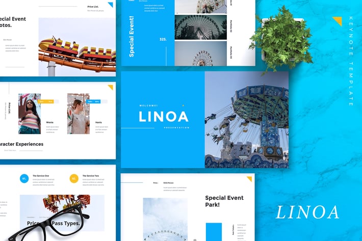 LINOA - Theme Park Keynote Template