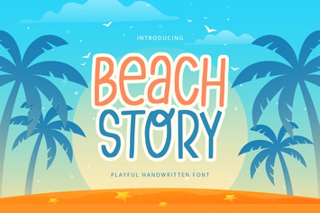 Beach Story - Playful Handwritten Font