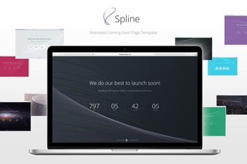 Spline — Animated Coming Soon Page Template